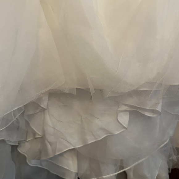 WHITE BY VERA WANG NWT SIZE 2 PLEATED SATIN TULLE ORGANZA WEDDING DRESS - Picture 15 of 16